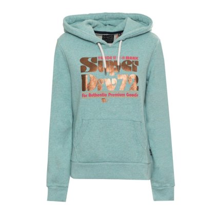 Dámská mikina W2011965A- Superdry (Barva Zelená, Velikost 8)