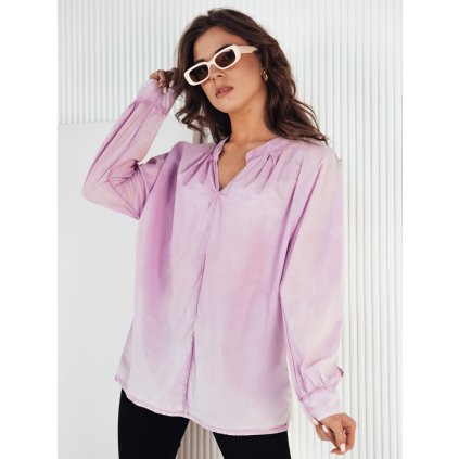 Dámská bavlněná košile NEBREDA   DY0388 (Velikost ONE SIZE, Barva Fialová)
