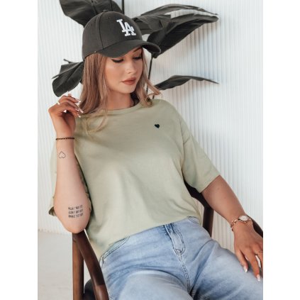 Dámské tričko MILOV  RY2541 (Velikost S, Barva Světle zelená)