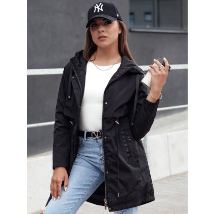 Dámská bunda parka GLAMJACKET TY4384 (Velikost S, Barva Černá)