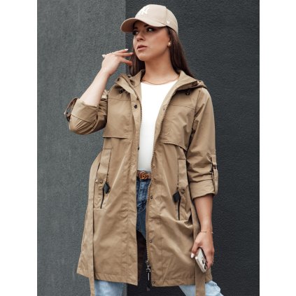 Parka dámská bunda MODERNS TY4389 (Velikost S, Barva Béžová)