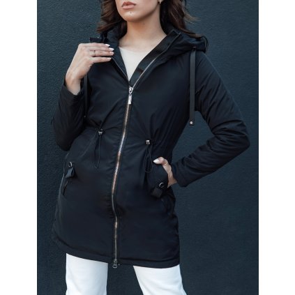 Dámská bunda parka GROLIN TY4413 (Velikost S, Barva Černá)