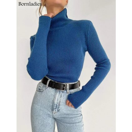 Dámský vroubkovaný rolák onesize (Barva (varianta) Světle zelená, Velikost ONE SIZE)