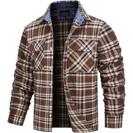 Pánská kostkovaná košile Flannel vícebarevná