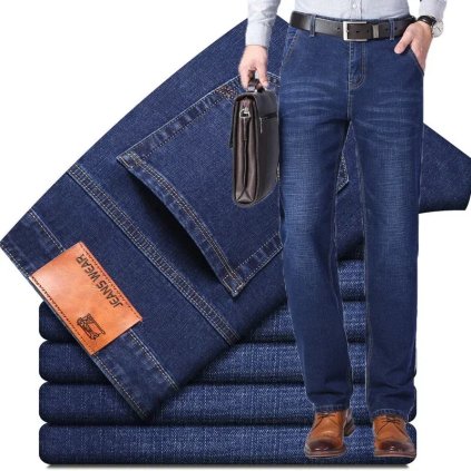 Luxusní pánské džíny classic (Barva (varianta) Mid Thick -Blue, Velikost 38)