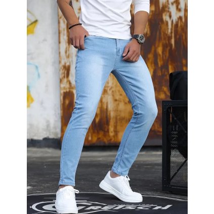 Pánské Stretch džíny jednobarevné (Barva (varianta) 8002 Blue, Velikost 33)