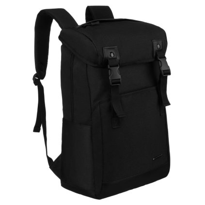 Městský batoh na notebook s držákem na kufr (Barva Černá)