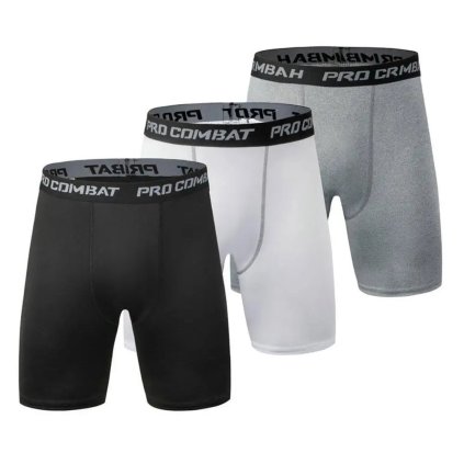 Pánské boxerky fitness šortky s nápisy (Barva (varianta) Back white, Velikost 3XL)
