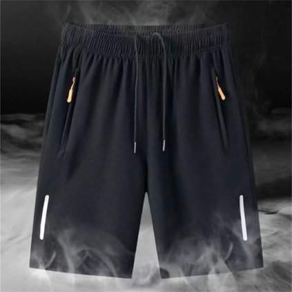 Sportovní pánské kraťasy s kapsami na zip (Barva Modrá, Velikost 2XL)