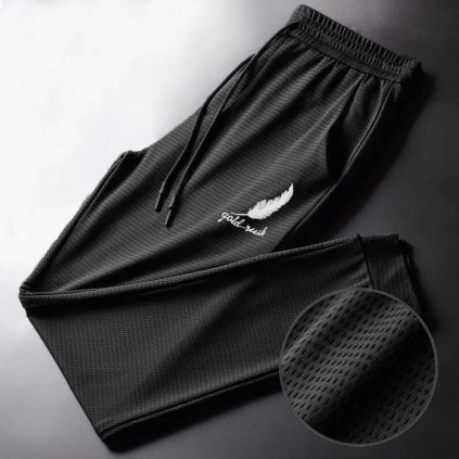 Prodyšné pánské kalhoty na léto rychleschnoucí (Barva (varianta) Feather Black, Velikost 2XL)