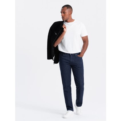Pánské klasické džínové kalhoty REGULAR FIT (Velikost S, Barva Modrá)