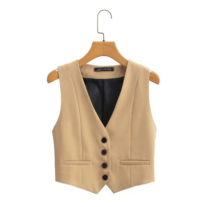 Klasická vesta na knoflíky (Barva (varianta) YG CT556W, Velikost S)