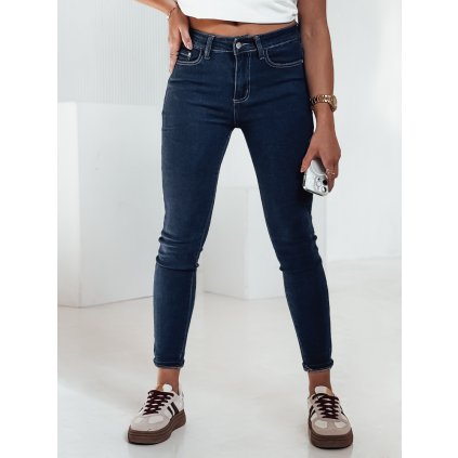 Dámské elastické skinny džíny s vysokým pasem UY2239 - 38