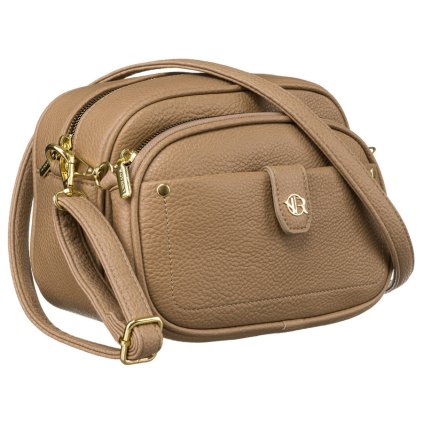 Crossbody kabelka s odnímatelnou městskou taškou (Barva tmavě béžová)