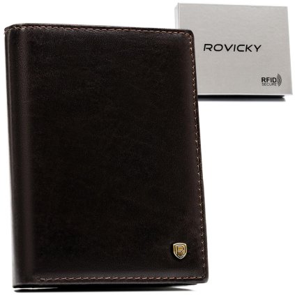 Minimalistická pánská kožená peněženka na zip