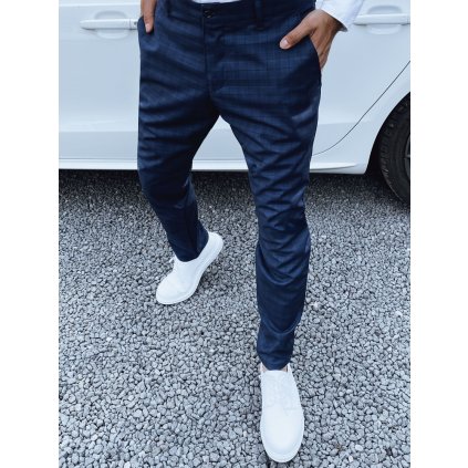 Pánské kalhoty chino střih UX4402 (Velikost 32, Barva Tmavě modrá)