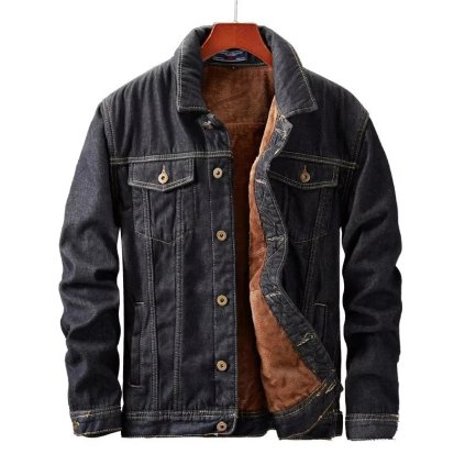 Pánská džínová bunda ND447 (Barva Černá, Velikost 3XL)