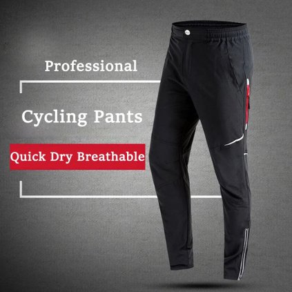 Sportovní pánské kalhoty cyklistické (Barva Černá, Velikost L)