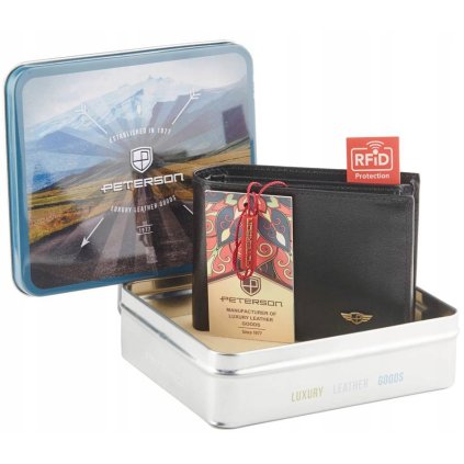 Pánská kožená peněženka s ochranou bezkontaktní karty