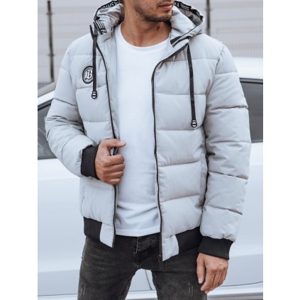 Pánská bunda zimní prošívaná s kapucí TX4830 (Velikost 2XL, Barva Tmavě šedá)