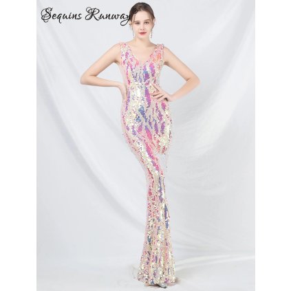 Maxi svatební šaty Sequins SQ938