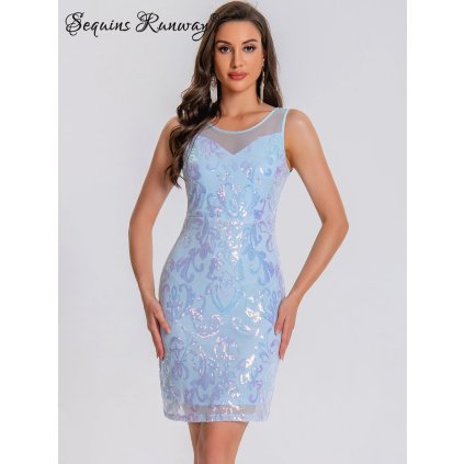Večerní mini šaty Sequins SQ899