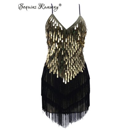 Plesové midi šaty Sequins SQ148 (Barva Modrá, Velikost ONE SIZE)