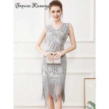 Svatební midi šaty Sequins SQ162