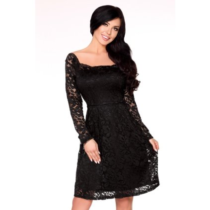 Krajkové EU šaty s hranatým výstřihem Caramia 1719 - XL