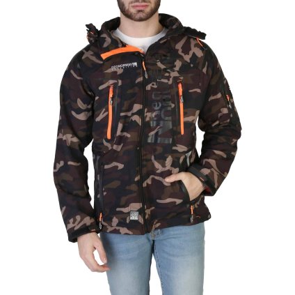 Pánská bunda Techno-camo_man Geographical Norway (Barva Hnědá, Velikost S)