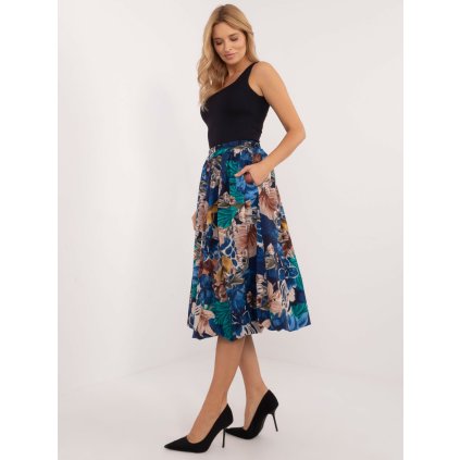 Značková sukně s potiskem listů DHJ-SD-19863-4.78 - UNI