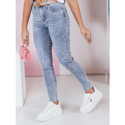 Dámské džíny skinny SKINLINE UY2388 (Velikost S, Barva Nebeská)