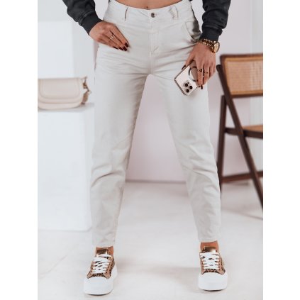 Dámské džíny STREETSTYLE UY2375 (Velikost S, Barva Béžová)