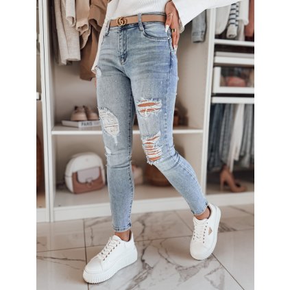 Dámské džíny skinny DEMISTYLE UY2496 (Velikost S, Barva Nebeská)