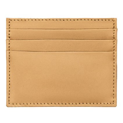 Elegantní pouzdro na karty z pravé kůže (Barva Béžová)