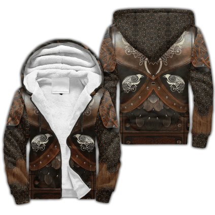 Unisex mikina s potiskem CS932 Warrior Armor Tattoo 3D (Barva (varianta) Zimní mikina, Velikost 5XL)
