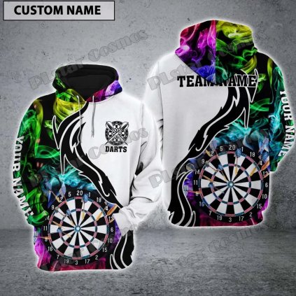 Unisex mikina s potiskem pro tým šipky darts