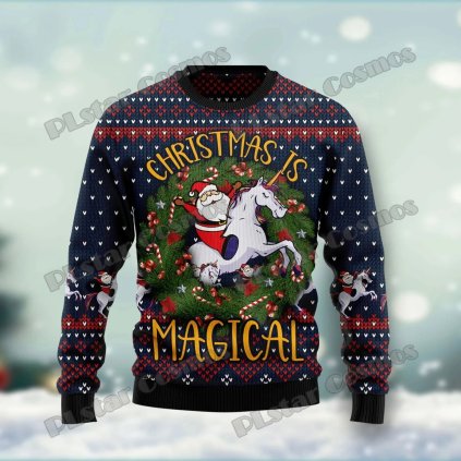 Unisex svetr s potiskem vánoce Christmas CS1114