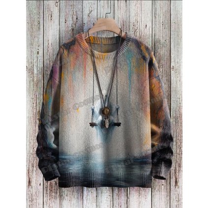 Unisex svetr s potiskem CS1128 Ghost Swing