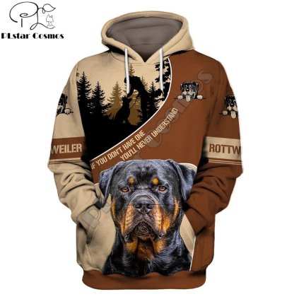 Unisex mikina s potiskem CS932 pes Rottweiler (Barva (varianta) Sweatshirt, Velikost XS)