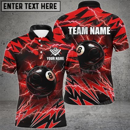 Unisex tričko polo s potiskem pro bowling hráče CS3347 (Barva (varianta) Barva, Velikost 2XL)