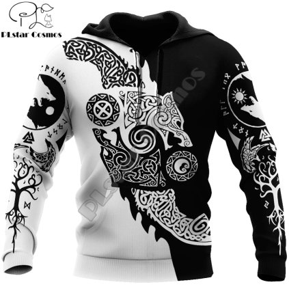 Unisex mikina s potiskem CS932 Fenrir Wolf symbol (Barva (varianta) Hoodies, Velikost L)