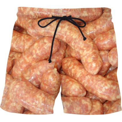 Vtipné plavecké šortky Food Full Printed
