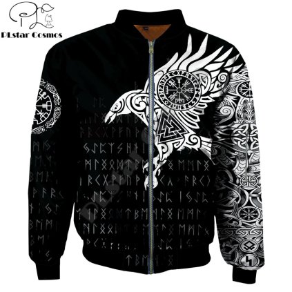 Bomber bunda na zip Muninn Raven of Tattoo
