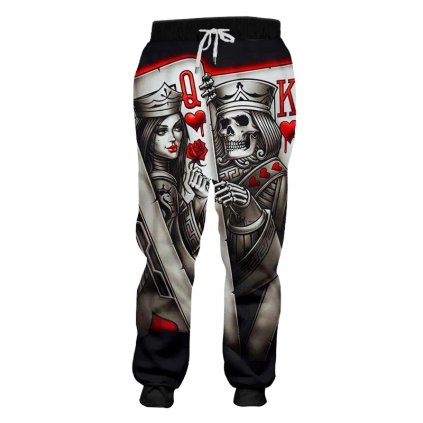 Kalhoty s 3D potiskem CS878 karty QK (Barva (varianta) Jogger kalhoty, Velikost L)