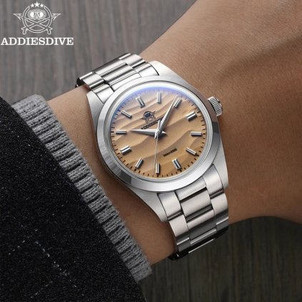Pánské analogové hodinky s kovovým páskem TF912 (Barva (varianta) Kávová)