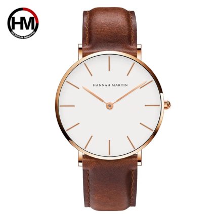 Pánské analogové hodinky s koženým páskem TP997 (Barva (varianta) CB01-Black silver)