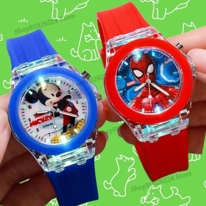 Dětské hodinky TF947 Spider-man, Mickey Mouse