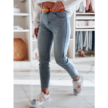 Dámské džíny slim fit FITONIC UY2450 (Velikost S, Barva Nebeská)