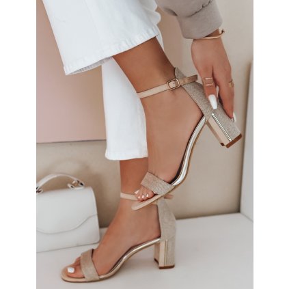 Dámské sandály na blokovém podpatku SOFHEELS ZY0792 (Velikost 38, Barva Khaki)